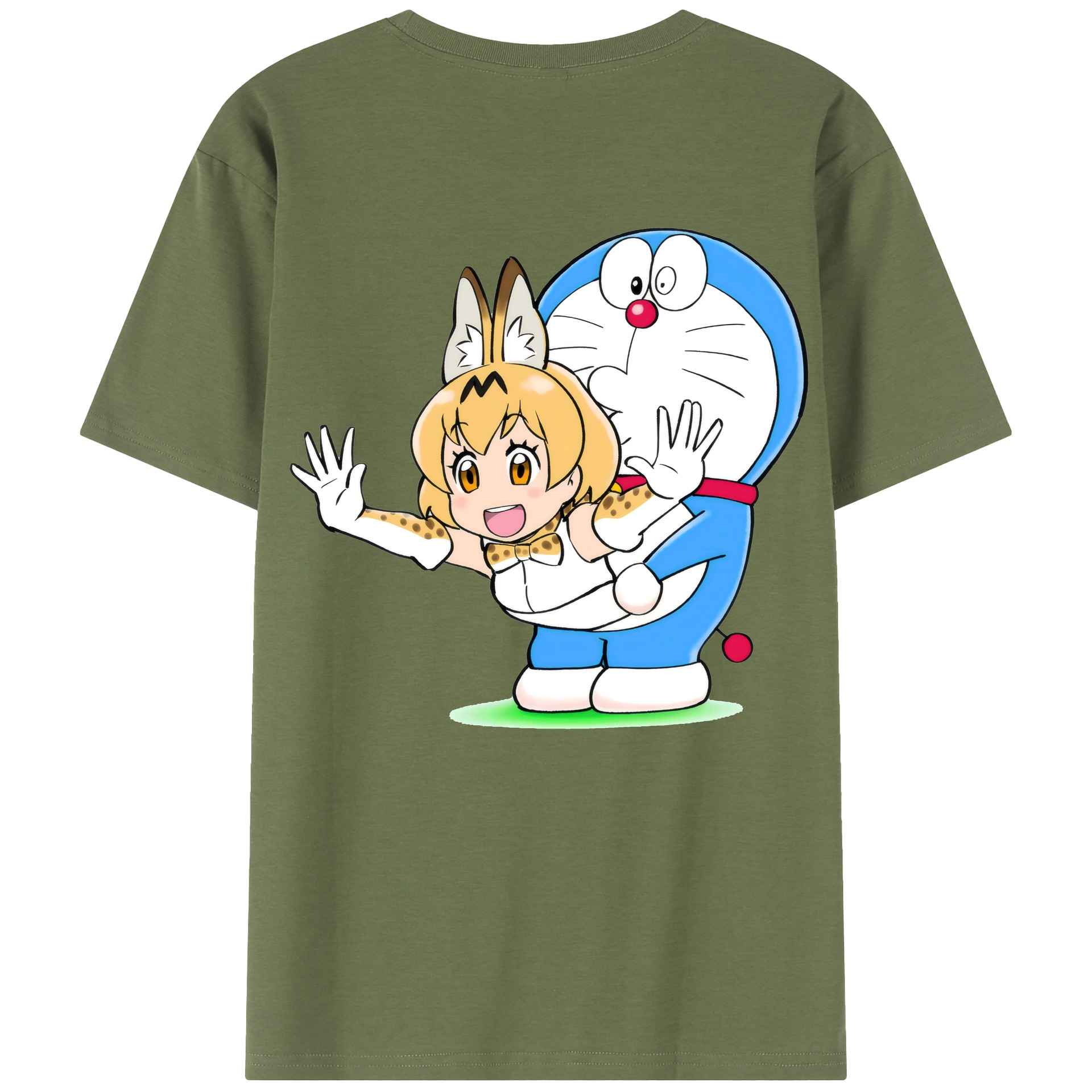 （画像用） ドラえもん Doraemon 綿100％半袖Tシャツ（背面プリント）